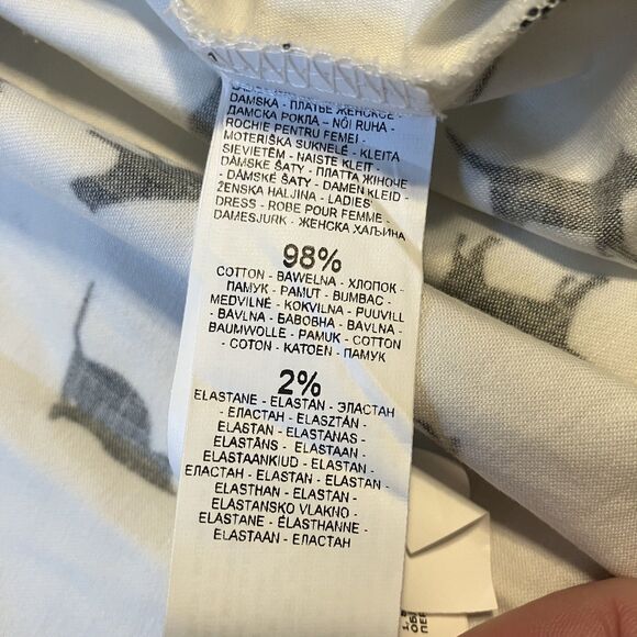 Mohito Collection Womens Sleeveless Cat Dress Size 34 (US S 2-4)  Black White - Picture 6 of 10